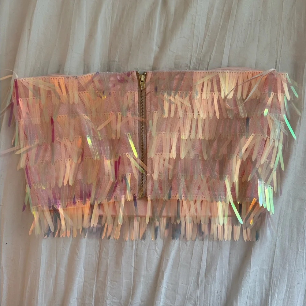 Pink sequin top - Picture 2 of 3